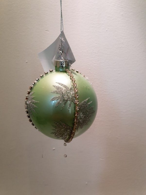 scheuren Proberen Overeenkomend Kerstbal groen glitter blaadjes / kerstballen online bestellen