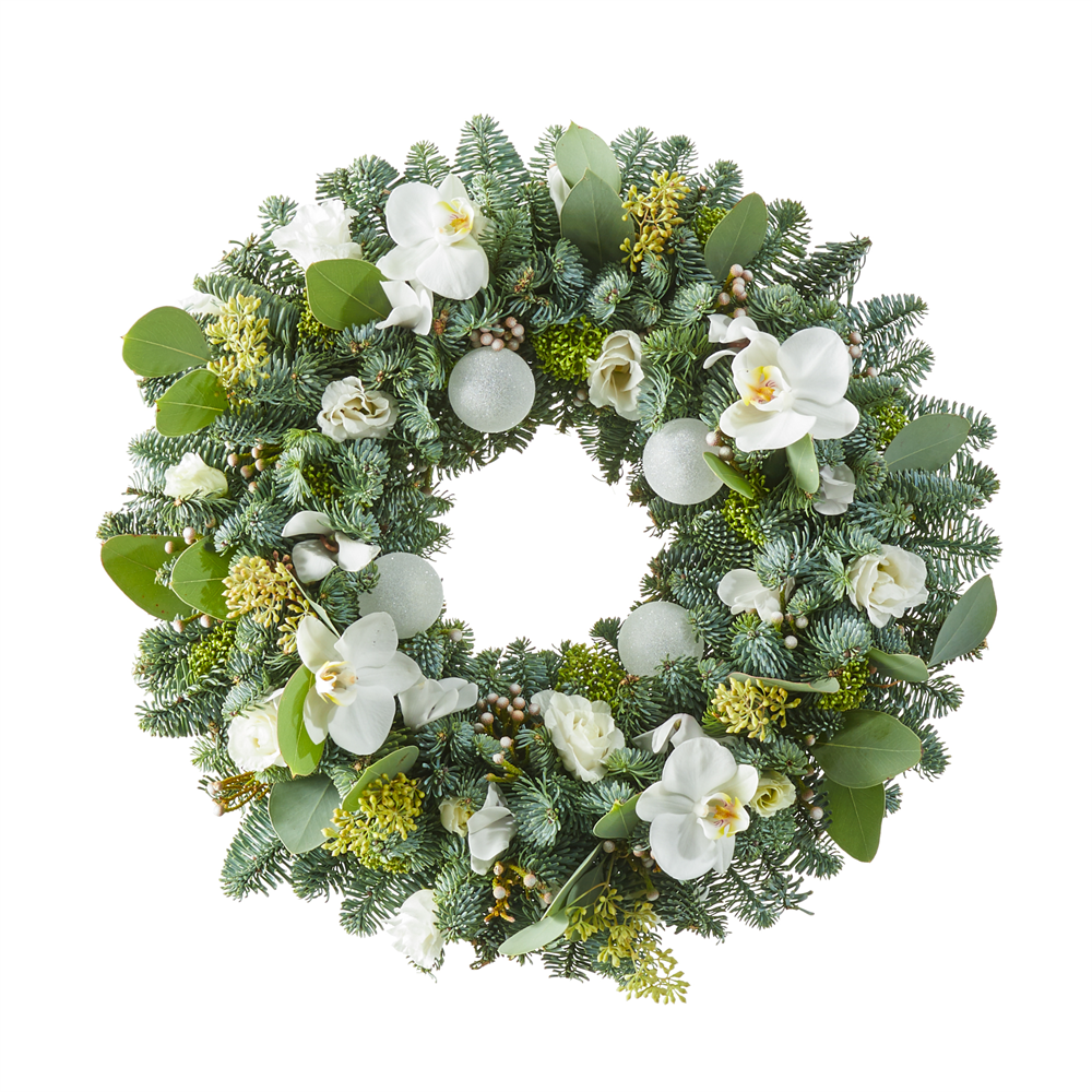 naakt Vete Nieuwe betekenis Kerstkrans Wit Bloemen en boeketten online bestellen